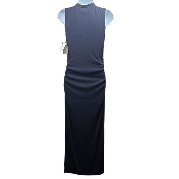 Athleta Women’s Navy Blue Ribbed Henley Maxi Dress Size XXSP Sporty Athleisure - Picture 2 of 11